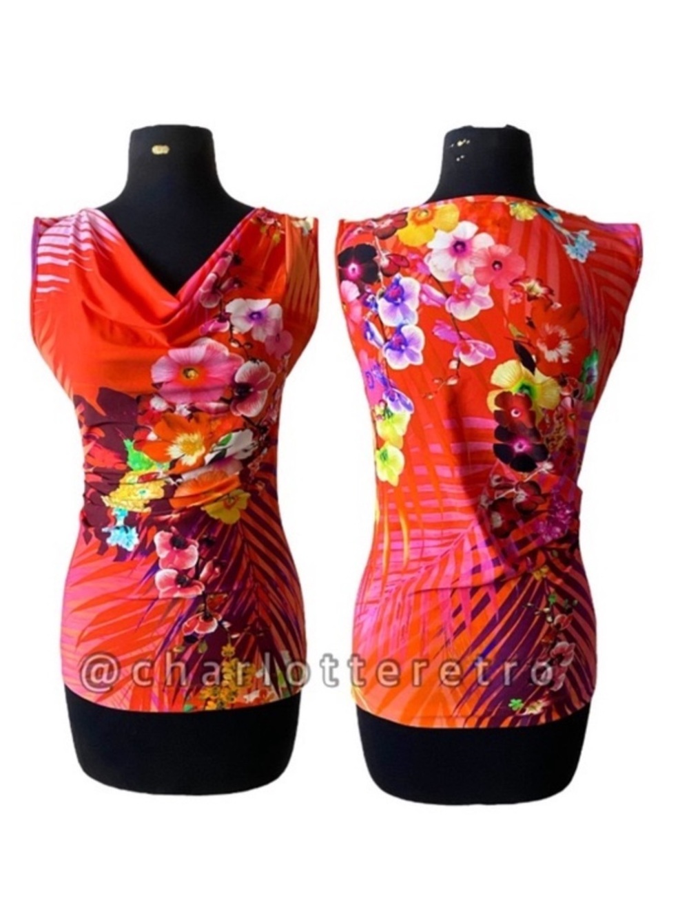 Fuzzi • Jean Paul Gaultier Floral Top • Italy